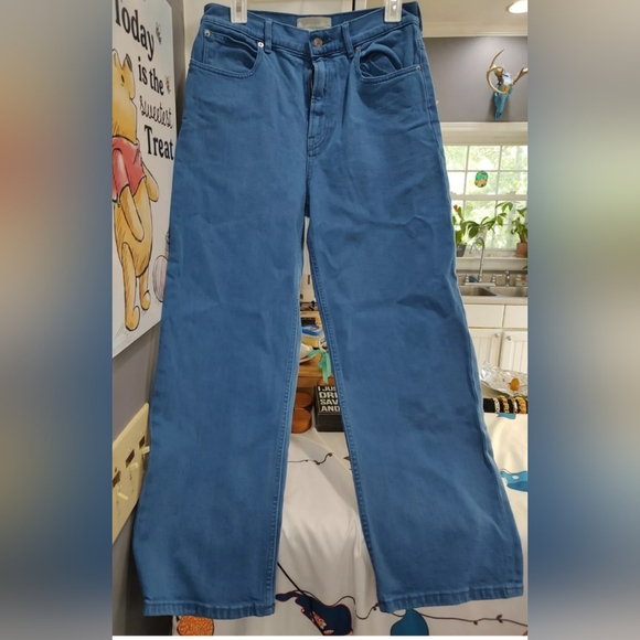 Everlane Women's Jeans The Way High Size 28 Regular Blue Cotton Denim Pants - Picture 3 of 7